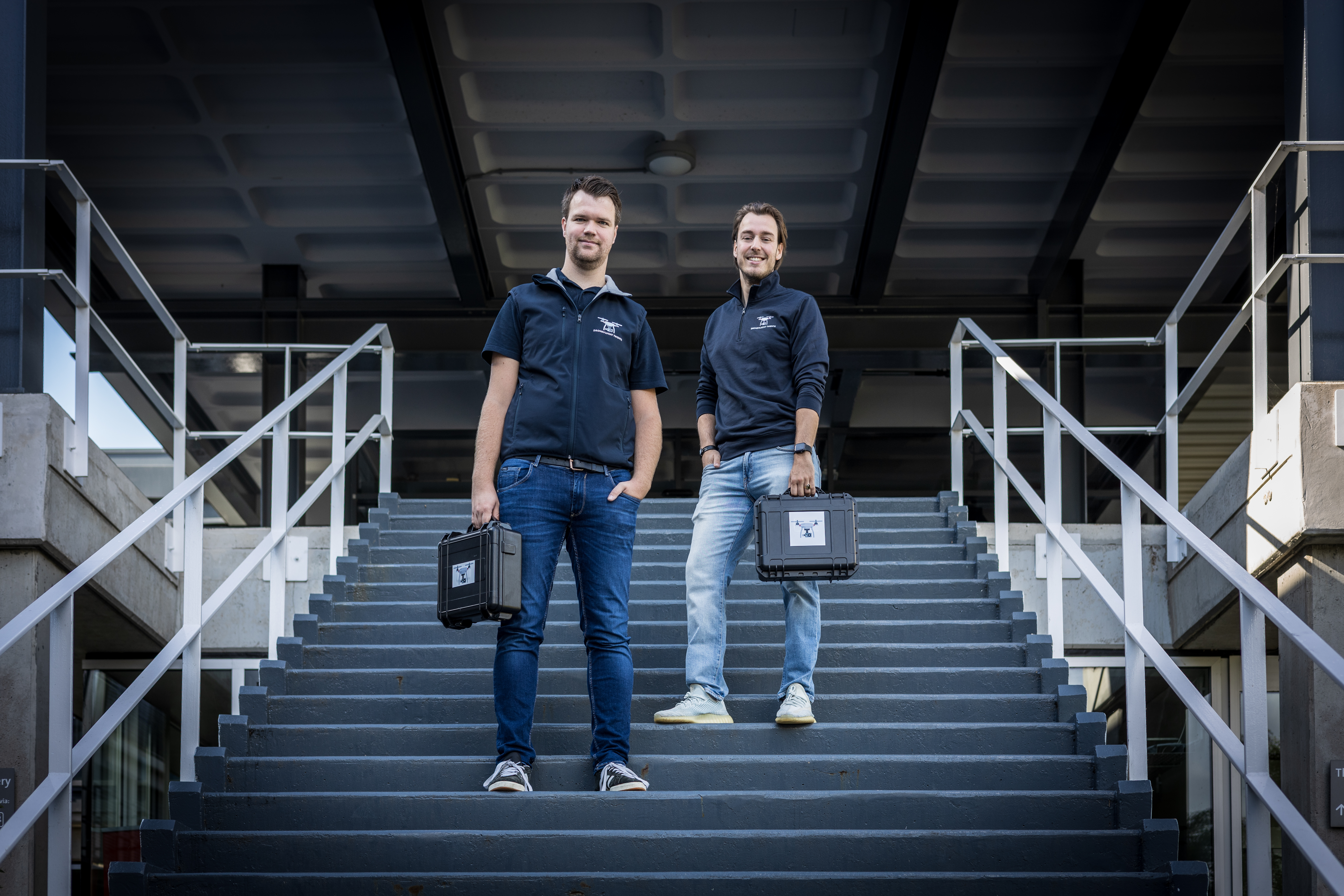 Dronevlucht Twente team